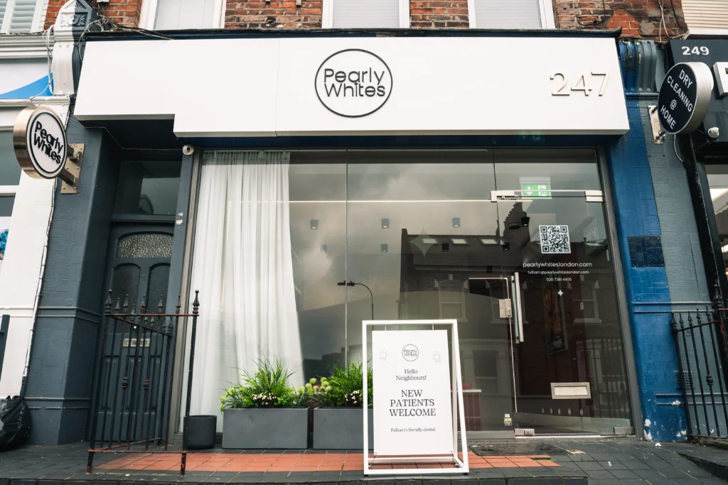 The Pearly Whites dental practice at 247 Munster Road, Fulham